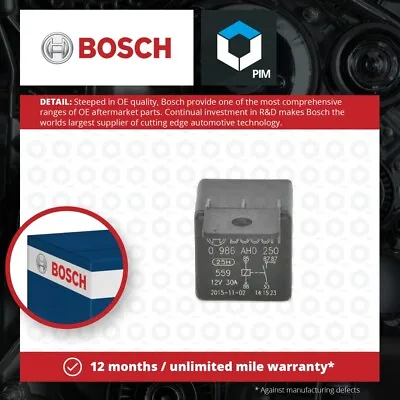 Relay 0986AH0250 Bosch 28810QW001A 3916025000 952253B100 Top Quality Guaranteed • £5.58