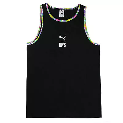 Puma X MTV Tank Black Sleeveless Vest Mens Top Tee 579678 01 • $32.99