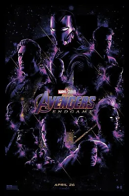 Marvel Avengers Endgame -Canvas Or Poster(A0-A4)Film Movie Art Wall Decor Actor • £12.99