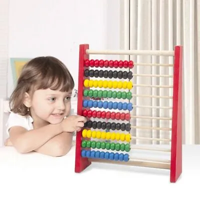Educational Wooden Abacus Hobbies Counting Durable Learning Toy For Kid Toys • £5.59