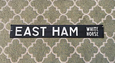 London Transport  Bus Destination Blind - East Ham White Horse • £15