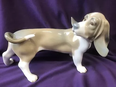 Vintage LLADRO Porcelain Dog Figure Basset Hound  • $59.99