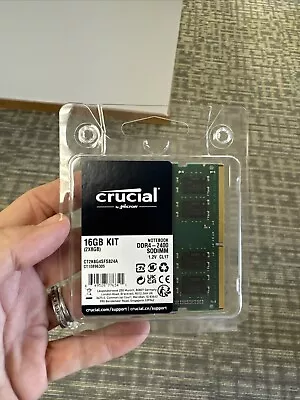 Crucial RAM 16GB Kit (2x8GB) DDR4 2400 MHz CL17 Laptop Memory CT2K8G4SFS824A • $8