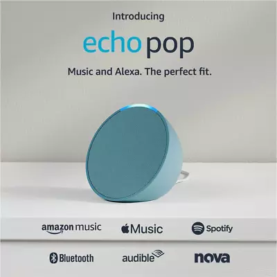 Echo Pop | Full Sound Compact Wi-Fi And Bluetooth Smart Speaker With Alexa | Mid • $100.57
