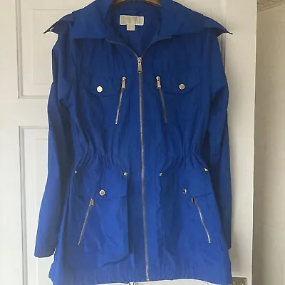 £22.50 • Buy Michael Kors Ladies Parka Rain Bright Blue Mac Size S