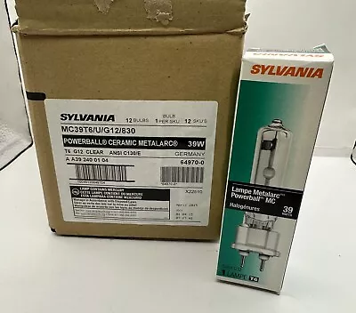 SYLVANIA 64970 Powerball Lamp MC Metal Halide - MC39T6UG12830 (12 Pack) • $119.50