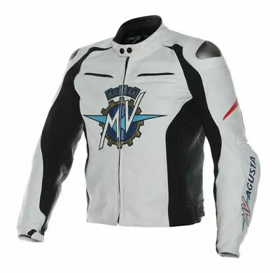 2020 Mv Agusta Leather Motorcycle Jacket 100% Cowhide Leather • $161.79