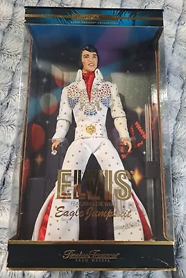 Mattel Elvis Presley  White Eagle Jumpsuit  Timeless Treasures Doll Minor Damage • $75