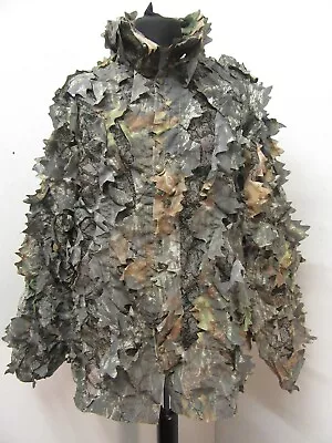 Vintage Cabelas Usa Camouflaged Ghillie Hunting Jacket Size L • $61.88