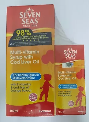 $74.90 • Buy Seven Seas Multi-Vitamin Syrup With Cod Liver Oil Kids (600ml) FREE Express Ship
