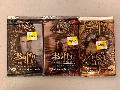 (3x Lot) BUFFY THE VAMPIRE SLAYER ANGEL'S CURSE CCG BOOSTER PACKS SEALED • $8.95