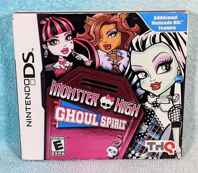 Monster High Ghoul Spirit (Nintendo DS 2011) Complete W/ Slip Cover - Tested! • $8.99