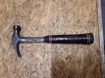 Vintage ESTWING 16 Oz. Straight Claw Hammer With Stacked Leather Handle NICE  • $32