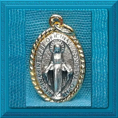 Miraculous MEDAL CATHOLIC 1  Our Lady Of Grace  MARY Gold Silver Plated  • $1.65