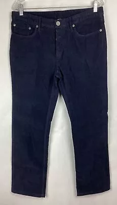 Burberry Brit Jeans Mens 32Rx28 Blue Slim Fit Cotton Trousers Pants Corduroy EUC • $60