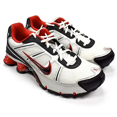 NWT Nike Shox Remix+ III Men's Sneakers White Black Silver Red DS 2008 AUTHENTIC • $249