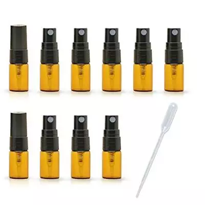2ML Empty Mini Perfume Glass Bottle Mist Spray Pump Sample Pen Contaier Small... • $11.99