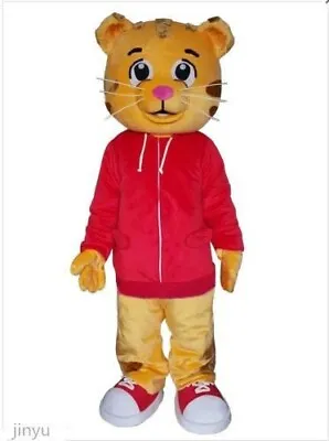 $148.99 • Buy TOP SELLING Cute Daniel The Tiger Red Jacket Cartoon Character Mascot Costume