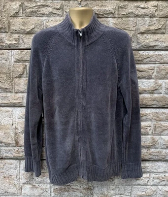 £13.99 • Buy Mens M&S North Coast Grey 100% Cotton Cardigan Zip Front UK XL