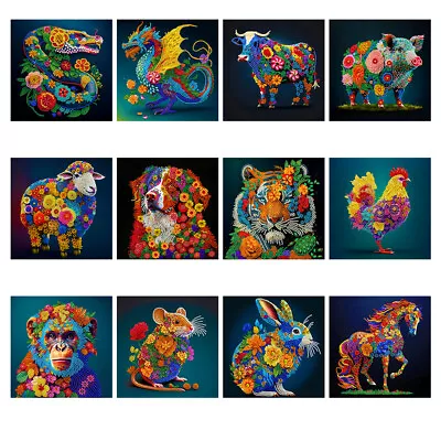 5D DIY Special Shaped Drill Diamond Painting Art Colorful Animal Embroidery Kits • $10.99