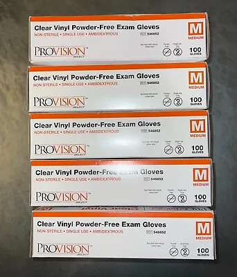 ProVision Select Powder-Free Exam Gloves - Vinyl Clear - Size M • $9.99