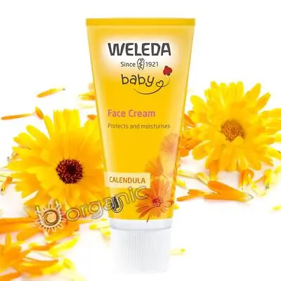 Weleda Organic Natural Calendula Baby Face Cream Moisturiser 50ml BBE 05/2024 • £13.95