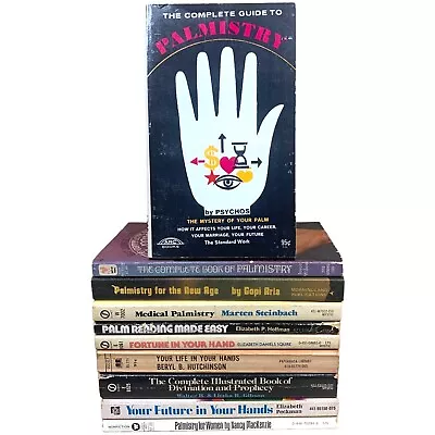 Palmistry : Lot Of 10 Vintage Mass Market Paperbacks On Palmistry Hand Reading • $50