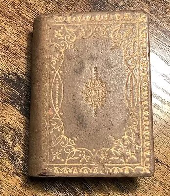 Matchbox Leather Bound Book Match Holder~Victorian Era~Antique~Beautiful! • $19.73