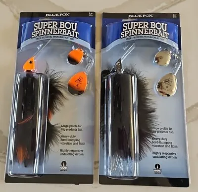 2pc LOT - Blue Fox Super Bou 2oz Spinnerbait - Musky Pike Lure • $34