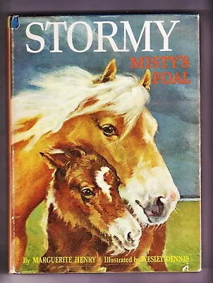 Stormy Misty's Foal By Marguerite Henry SIGNED HC DJ Pic Cover +Signed? Bookmark • $99