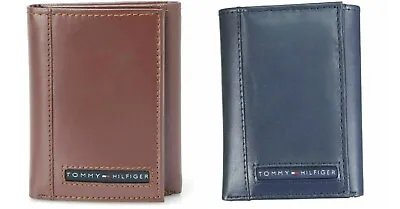 £24.99 • Buy Tommy Hilfiger Men's Premium Leather Credit Card ID Wallet Trifold 31TL11X033