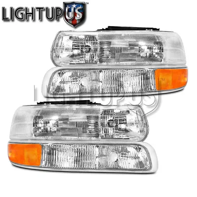 Head Signal Lights Combo Set For 1999-2006 CHEVY SUBURBAN TAHOE SILVERADO • $91.53