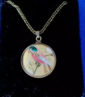 Vintage Double Sided Bird Pendant Necklace         (#54 ) • $17.50