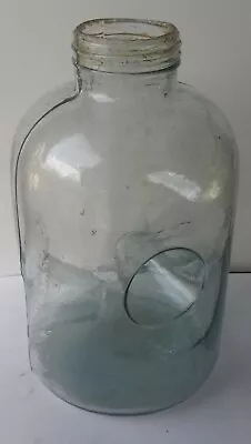 Vintage Original Glass Embossed Camp Minnow Trap Checotah Oklahoma 3 Hole Bottle • $59