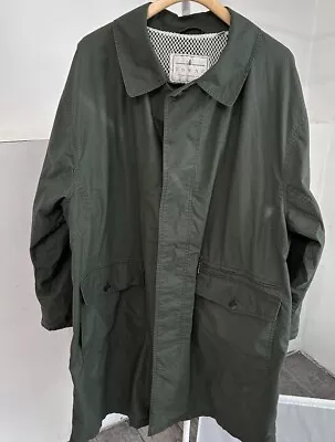 Men’s Towne From London Fog XL Army Green NO LINING Awesome Coat! • $14.96