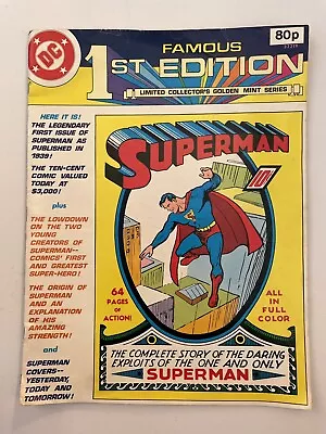 £6 • Buy DC - Famous 1st Edition Superman Treasury. 1979