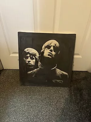 Oasis Gallagher Brothers Canvas 18” X 18”  (46cm X 46cm) • £16