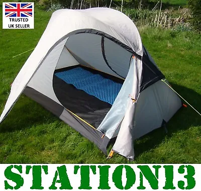 2 Man Tent - 3 Season Backpacking Tent - High Quality - Spacious - GREY - 2.75kg • £99