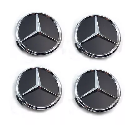 1Set / 4PCS 75mm Wheel Center Hub Caps Emblem Fit For Mercedes-Benz C E S SL CLK • $16.79