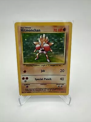 Pokémon TCG Hitmonchan Base Set 2 8/130 Holo Unlimited Holo Rare • $6.99