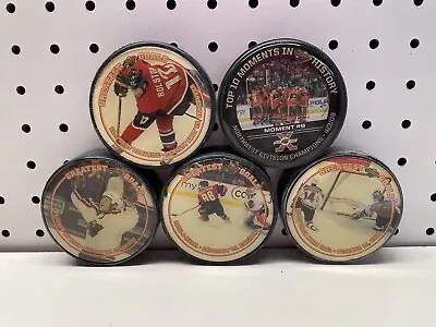 Lot Of 5 Minnesota Wild NHL Hockey Puck Greatest Goals Promotion Give Away • $19.99