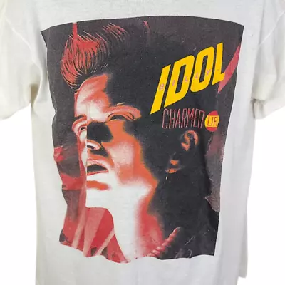 Billy Idol T Shirt Vintage 90s 1990 Charmed Life Tour Made In USA Size Large • $119.99