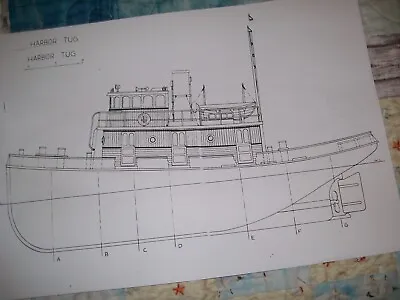 Harbor Tug  Boat Model Boat Plans • $5.87