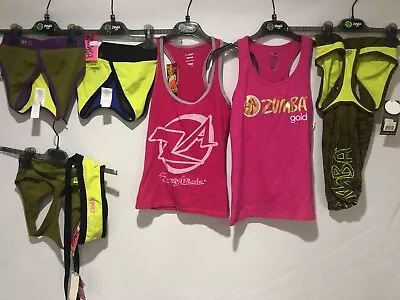 Zumba New Joblot 7 X Items Ladies Tops Bras Gym Dance Size 6-8 XS  Instructor • £14.99