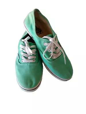 Vans Off The Wall Men's Green Lace Up Shoes - Size 7 - Toe To Heel 25.4cm • $28