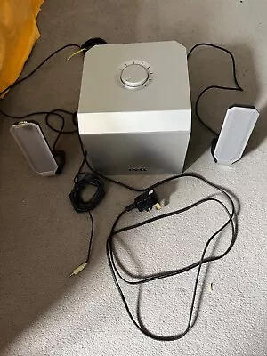 Dell A525 Zylux Multimedia PC Computer 2.1 Speaker System With Powered Subwoofer • £20