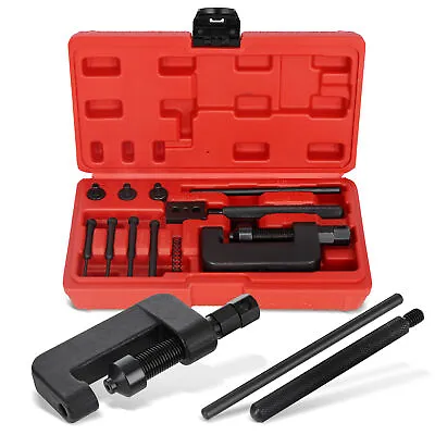 ABN Motorcycle Chain Breaker Tool Kit - 13pc Rivet And Chain Link Removal Tool • $22.99