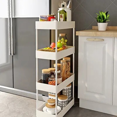 $27.24 • Buy Multi-Layer Cart Shelf Storage Rack Vegetable Kitchen Removable Floor Bathroom
