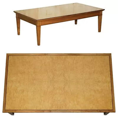 Rrp £9500 Viscount David Linley Sycamore Walnut With Chrome Coffee Table • $4870.94