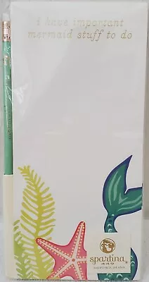 NEW Spartina 449 - GOLDEN MERMAID 4x8 Magnetic List Notepad W/Pencil Sealed • $14